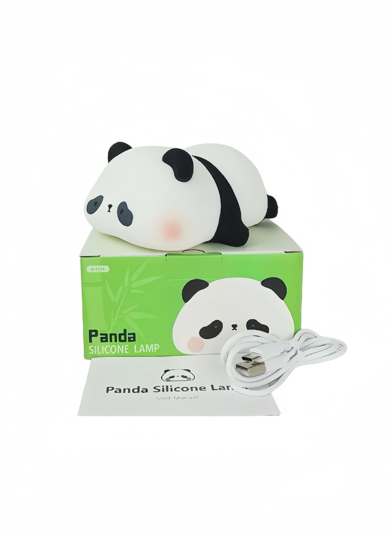 Silicone Night Light, 3 Light Modes, Touch Control, USB Rechargeable Panda Lamp - Image 5